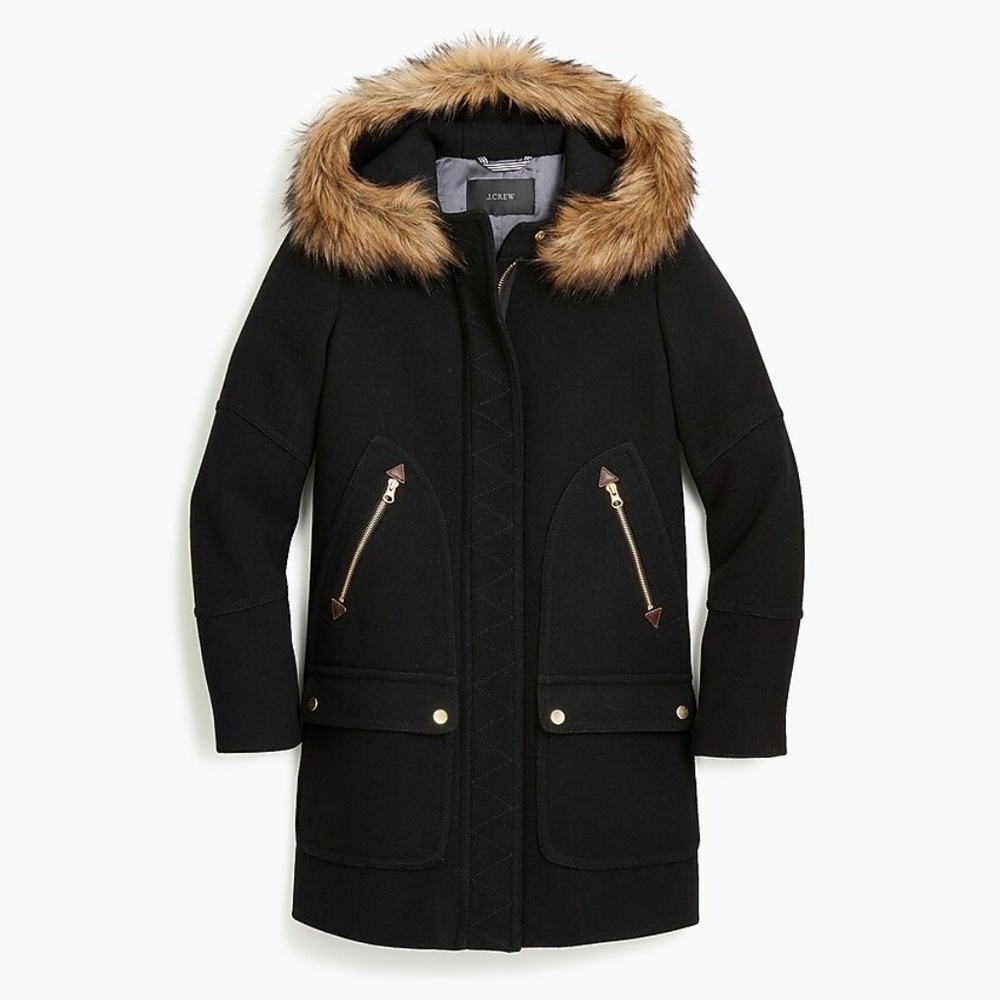 J. CREW Chateau parka in Italian stadium-cloth woo - Picture 4 of 7